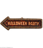 3D Neon Halloween Party Sign 56X17cm