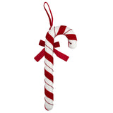 Hanging Candy Cane Red/White 31cm