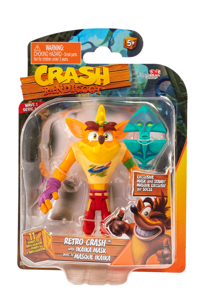 Crash Bandicoot Action Figure 4.5In 5Asst