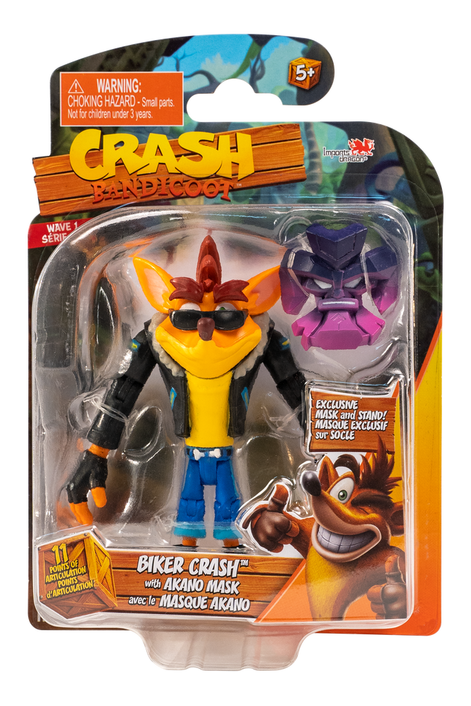 Crash Bandicoot Action Figure 4.5In 5Asst