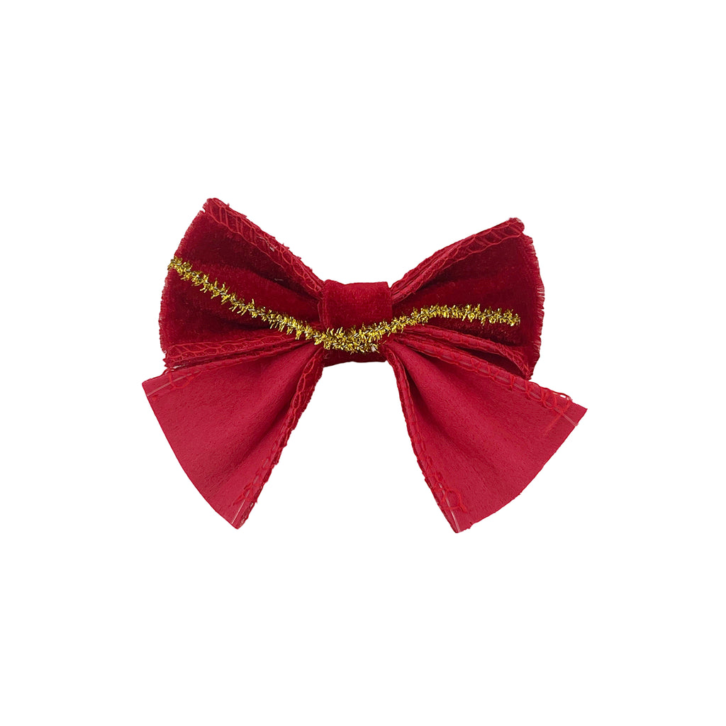 Deluxe Bows Red Small 8x6cm 6Pcs/Pk