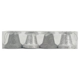 Hanging Bells Silver 6cm 4Pcs/Box