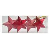 Hanging Stars Red 8cm 4Pcs/Box