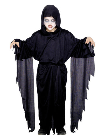 Screamer Ghost Robe by Smiffys in Black for Boy 4-6Y