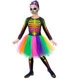 Skelton Girl Costume by Widmann in Multicolor for Girl 5-7Years