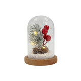 Glass Decoration with Light 8.5x8.5x12cm