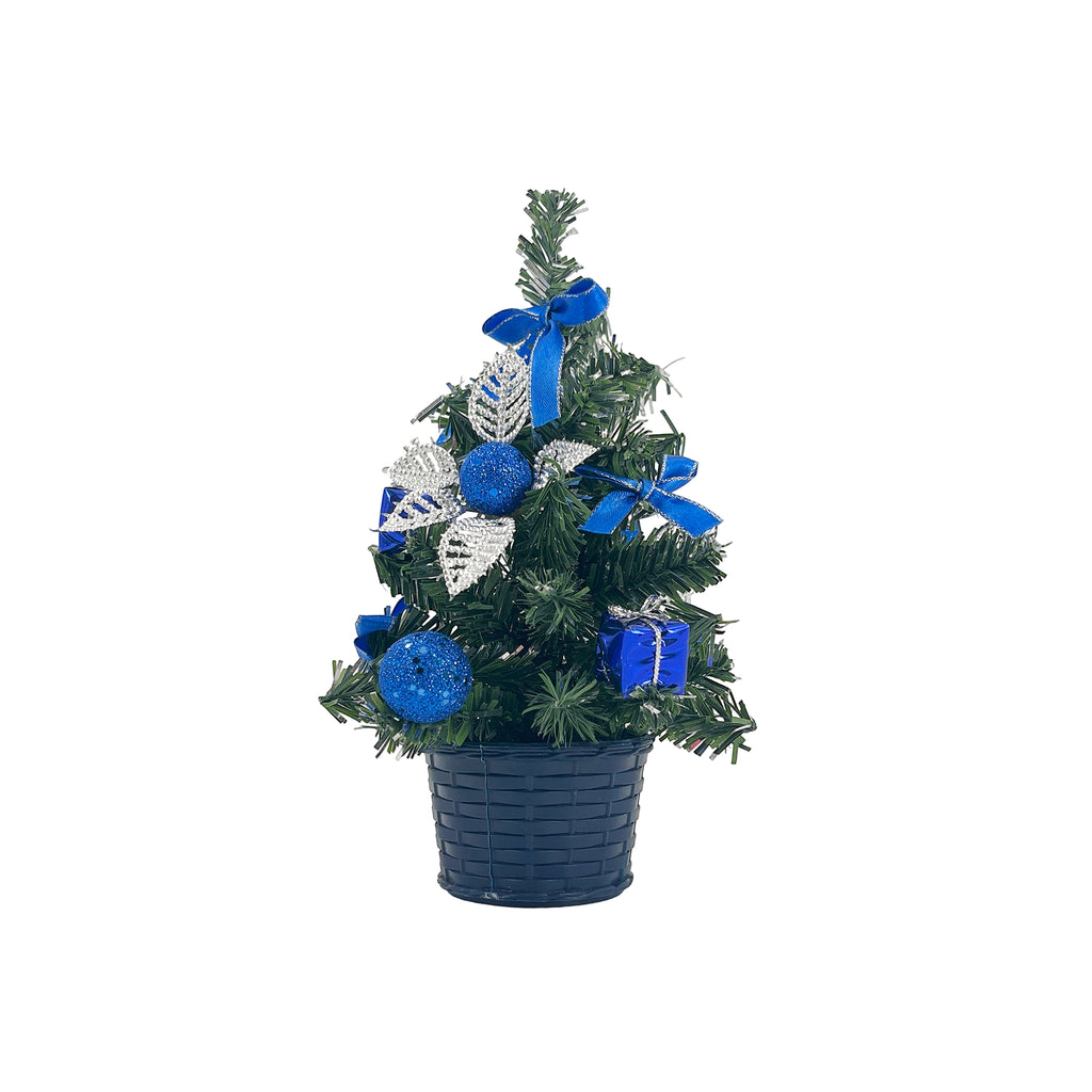 Decorated Table Tree Blue 20cm