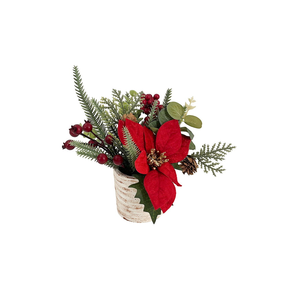 Flower PoinsettiaTable Topper 20cm