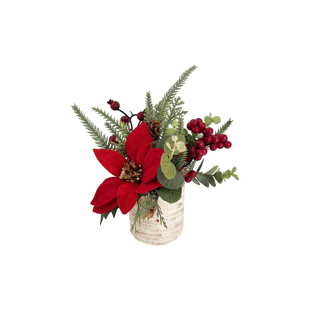 Flower PoinsettiaTable Topper 20cm
