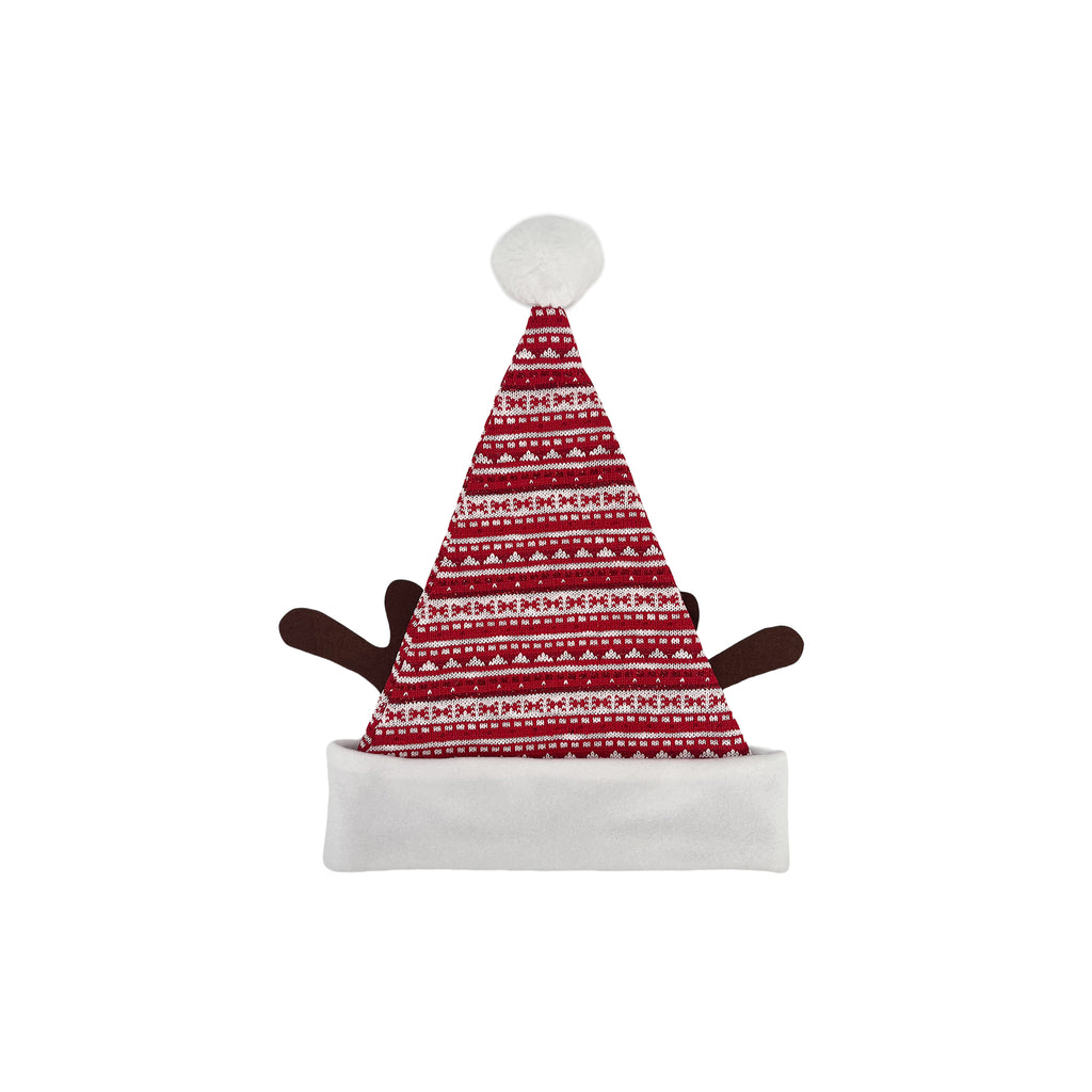 Santa Hat with Antlers 30x43cm