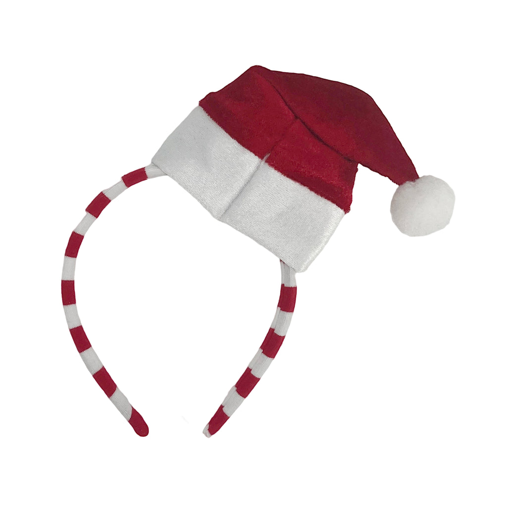 Classic Santa Hat Headband - Festive Christmas Costume Accessory