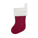 Stocking with Reindeer Red/Gold 40cm