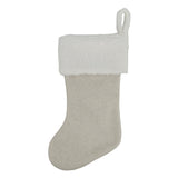 Stocking with Reindeer White/Gold 40cm