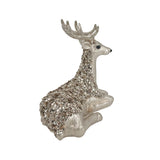 Deluxe Reindeer Decoration Champagne Gold 27x14x25cm
