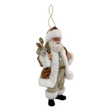 Standing Santa Decoration Gold 18cm