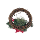Rattan Wreath Red 25cm
