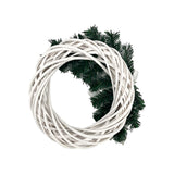 Rattan Wreath White 30cm