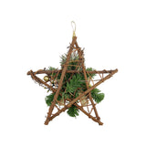 Hanging Rattan Star Gold 30x11x30cm