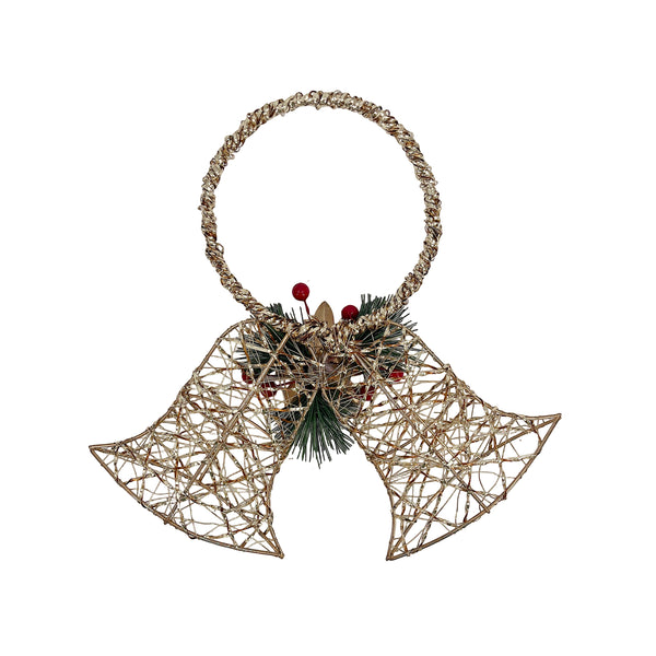 Hanging Bells Gold 35x6.5x32cm