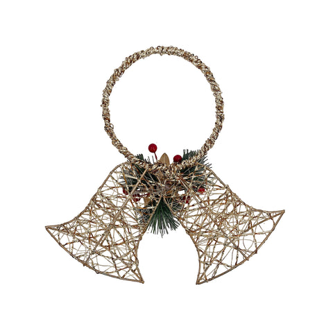 Hanging Bells Gold 35x6.5x32cm