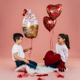 22" Valentine Golden Cupcake Foil Balloon
