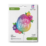 27" Easter Egg Flowers Foil Balloon