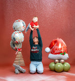 27" Foil Balloon Christmas Santa Hat