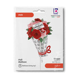 30" Satin Valentine Rose Bouquet Foil Balloon