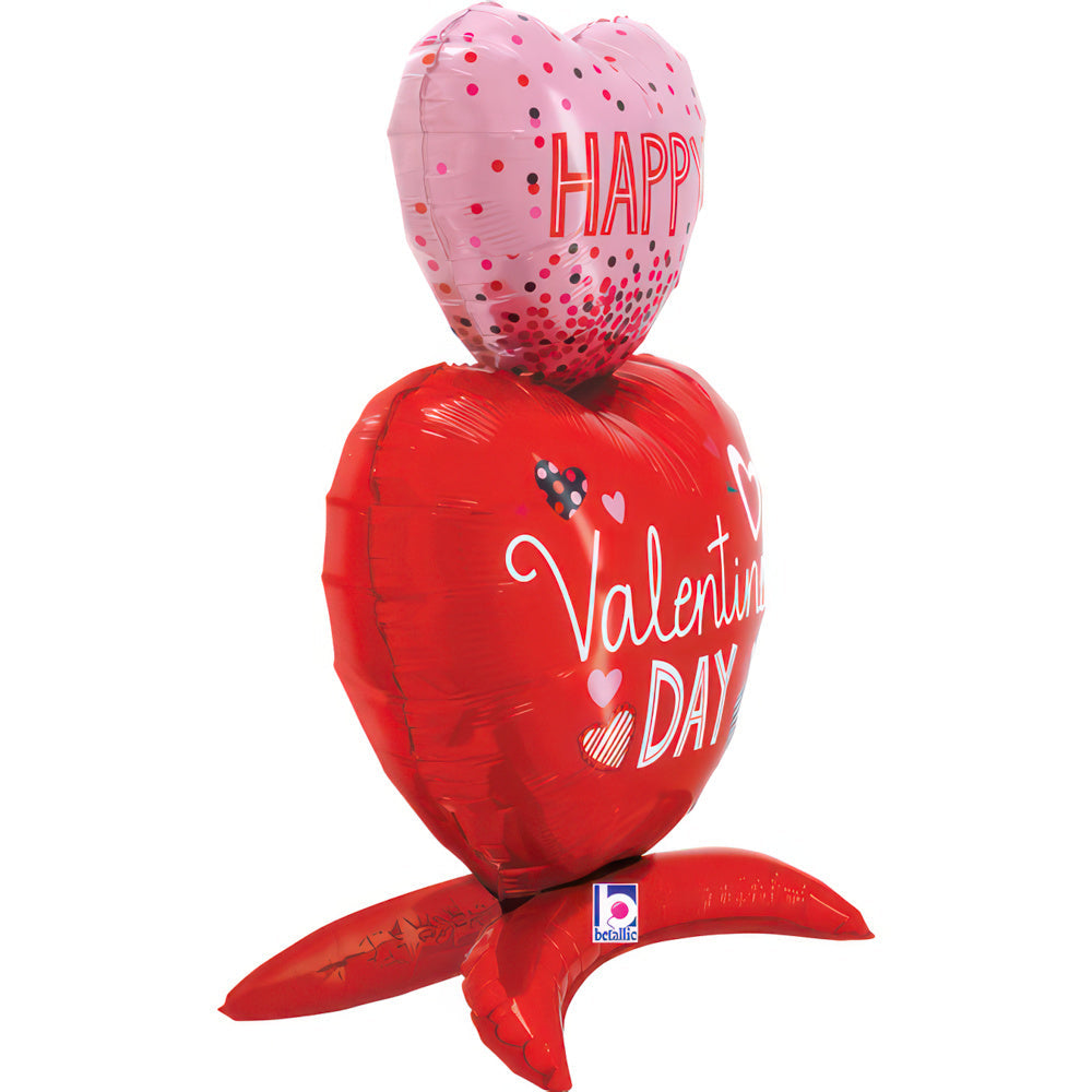 28" Standups Valentine Heart Foil Balloon