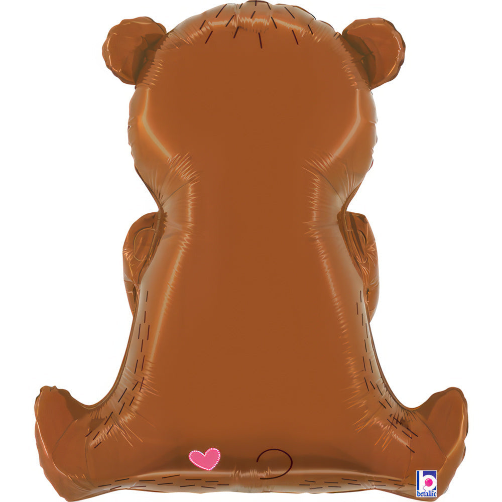 25" Rose Bouquet Bear Foil Balloon