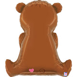 25" Rose Bouquet Bear Foil Balloon