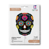 22" Mighty Black Sugar Skull