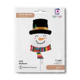 27" Foil Balloon Joyful Snowman