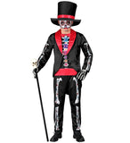 WIDMANN Dia De Los Muertos Boy Costume (Tailcoat w/shirt, pants, hat, mask) size 2T-3T kids halloween costume UAE