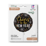 18" Cheers To New Year Party