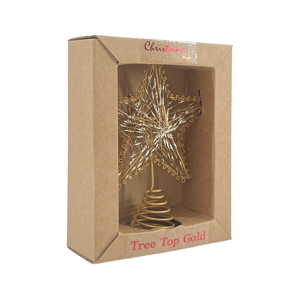 Star Tree Top Gold 15.5x5.5x20cm