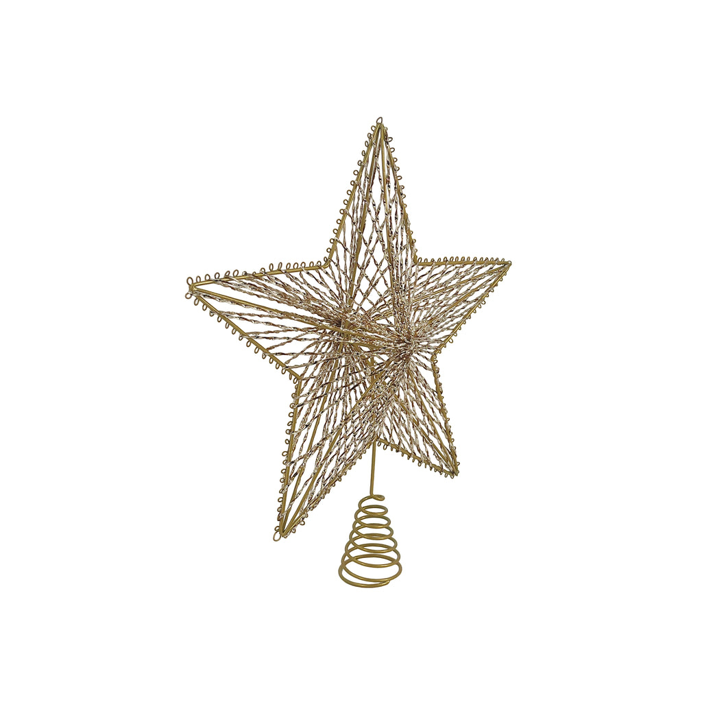 Star Tree Top Gold 35x10x40cm