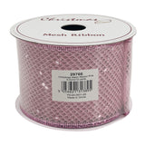 Christmas Mesh Ribbon Pink 6.3cmx10 yards