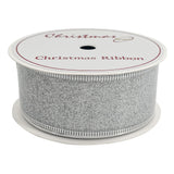 Christmas Ribbon Silver 3.8cmx10 yards