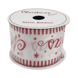 Christmas Satin Ribbon Red 6.3cmx10 yards