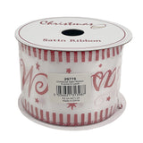 Christmas Satin Ribbon Red 6.3cmx10 yards