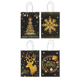 Noir Luxe Kraft Bags Asst. 15x8x21cm 8Pcs/Pk