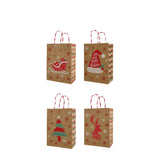Rustic Cheer Kraft Bags Asst. Small 16x8x22cm 8Pcs/Pk