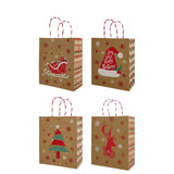 Rustic Cheer Kraft Bags Asst. Medium 22x11x27cm 6Pcs/Pk