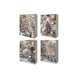 Frosted Elegance Gift Bags Asst. Medium 26x10x32cm 4Pcs/Pk
