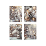 Frosted Elegance Gift Bags Asst. Large 31x12x40cm 3Pcs/Pk