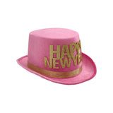 Happy New Year Top Hat Pink/Gold