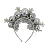 Disco Balls Headband Silver