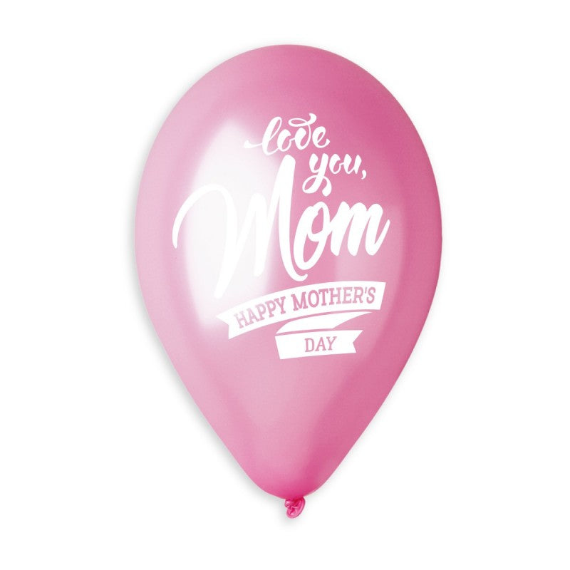 6-Pack 13" Mother’s Day Latex Balloons – Pastel Floral Balloons for Brunch & Party Decor