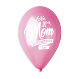 6-Pack 13" Mother’s Day Latex Balloons – Pastel Floral Balloons for Brunch & Party Decor
